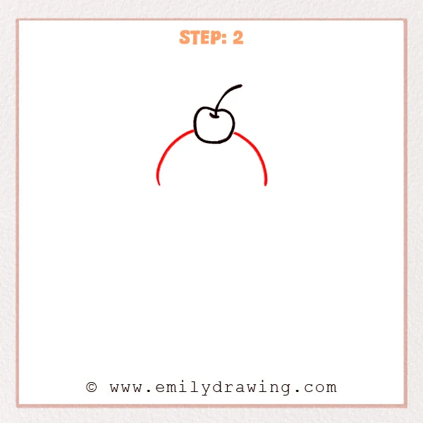 how to draw an ice cream cone - Step 2